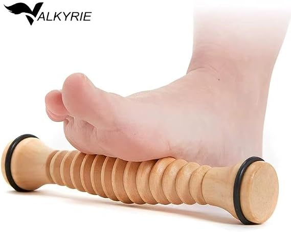 Valkyrie Ahşap Ayak Masaj Rolü Derin Doku, Plantar Fasciitis Rahatlaması & Refleksoloji