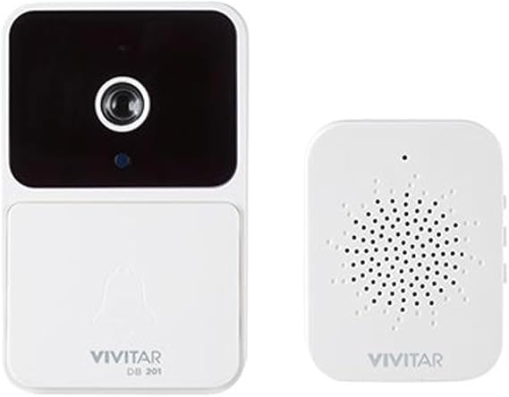 Vivitar Smart Security WiFi Doorbell Camera w/USB Chime Kit DB201