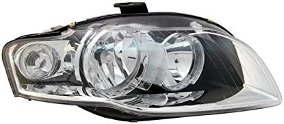 headlight right side headlamp passenger side headlight assembly projector front light car lamp car light clear lhd headlights compatible with audi a4 b7 2006 2007 2008 VP788P