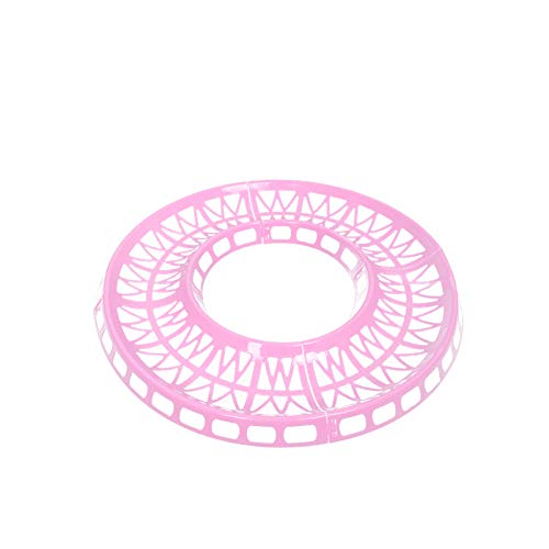 WishLotus Hamster Jogging Exercise Track - 4pcs Detachable DIY Running Track for 12cm, 14cm, 16cm, 18cm Balls Pink