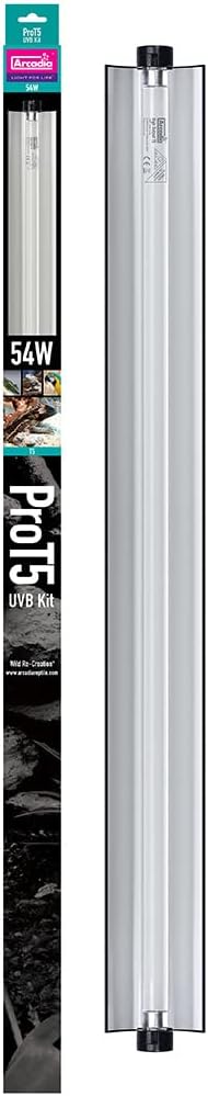 Arcadia - ProT5® UVB Forest - D3 6% UVB - 54 Watt - Includes Quality Electronics, Removable Reflector & A High Output T5 UVB Lamp - Easy To Fit & Use - Sleek Design