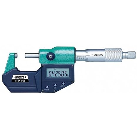INSIZE 3108-1 Electronic Outside Micrometer, 0" -1"