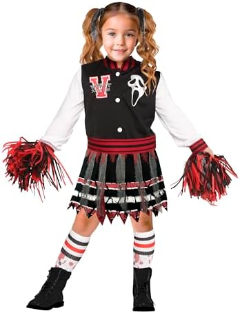 Fun World girls Ghost Face Scream for the Team! Costume