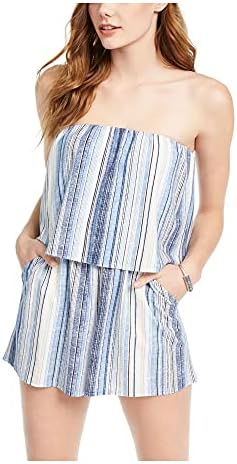 Be Bop Womens Romper Pocketed Strapless