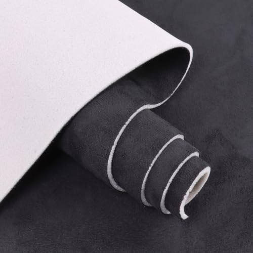 Suede Headliner Fabric 60 Wide by 38 with Foam Backing Car Roof Upholstery Fabric Auto Interior Repair Headliner Material for All Vehicles Headliner Boat Home DIY Project,Black