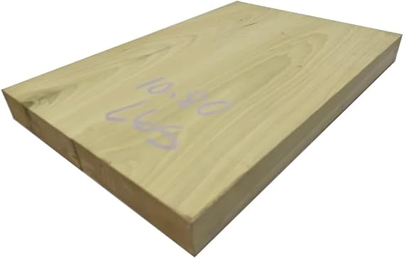 Exotic Wood Zone | Yellow Poplar Electric/Bass Musical Wood Body Blanks | Guitar Luthier Tonewood Suppliers | Unglued Unplaned - 21" x 15" x 2" (3 Pcs)