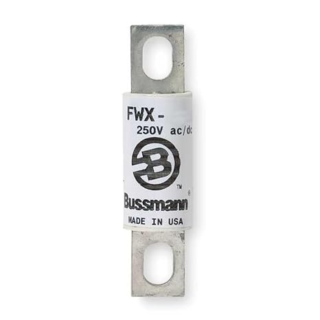 Eaton Bussmann Semiconductor Fuse, 50A, Fast-Acting, 250V AC, Bolt-On FWX-50A - 1 Each