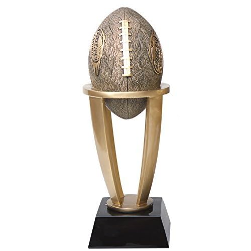 Decade Awards Fantasy Football League Gold Tower Trophy | Gridiron Award - Engraved Plate on Request