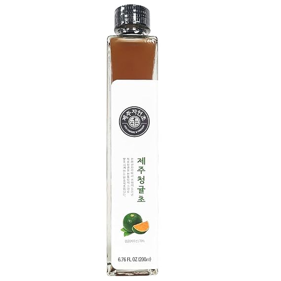 Jeju Island Green Tangerine Concentrated Vinegar, 6.76 fl oz, Fermented, HACCP Certified, Organic Premium Fruits Vinegar, Additive-free sugar, flavored flavor, preservative-free