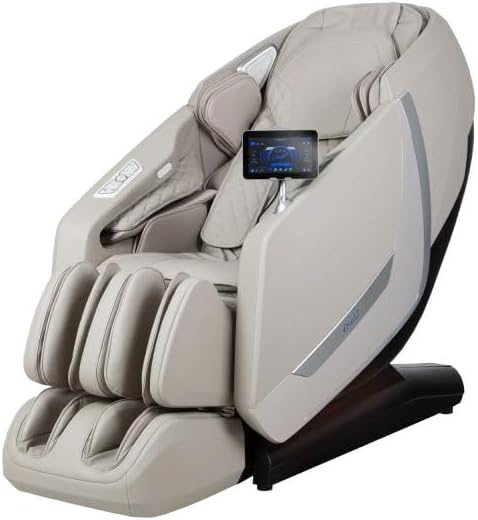 Osaki 5D+4D Kairos Duo SL-Track Massage Chair with Smart Pressure Sensors, Negative Ionizer, Taupe