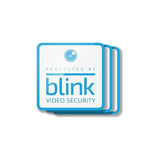Protected by Blink Video Security Window Decals, Pack of 3