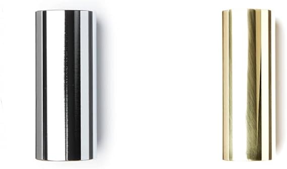 Dunlop 220 Chromed Steel Slide & Brass Slide, Medium Wall Thickness, Medium