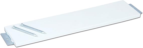 CHAMPRO Official Pitch Rubber-Stake Down, white, 6"x24", B047