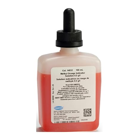 Hach Methyl Orange Indicator Solution, 100 mL MDB, 14832