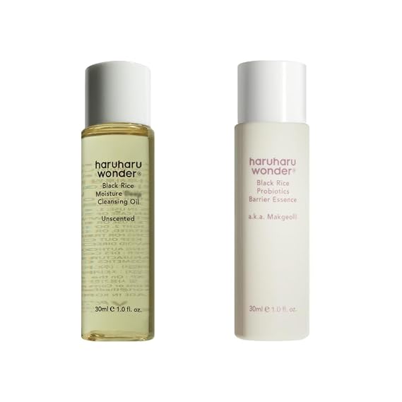 HARUHARU wonder Travel Size Trial Set Cleansing Oil and Barrier Essence
