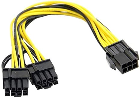 Alfais 4302 Pci e 8 Pin (6+2) 2X Pci-e Graphics Card Power Multiplexer Cable