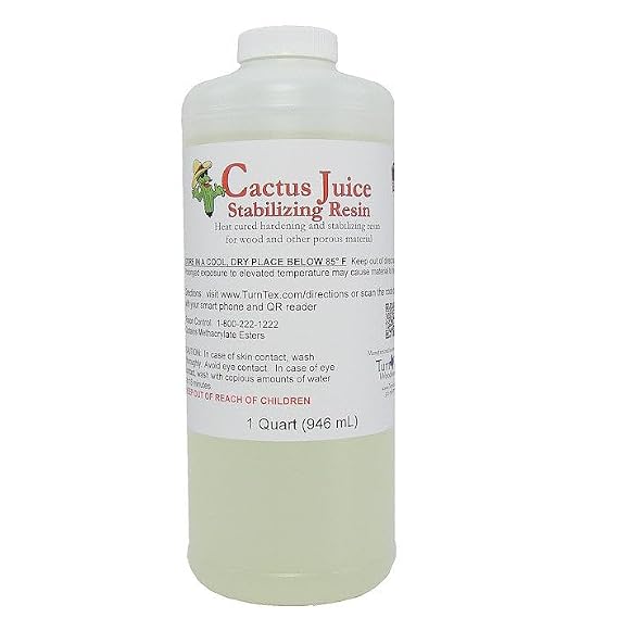 Cactus Juice Stabilizing Resin for Woodworking-1 Quart