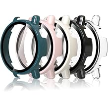 Hianjoo (5 Pack) Case Compatible with Garmin Vivoactive 5, Built-in Thin HD Tempered Glass Screen Protector Overall Cover Replacement for Garmin Vivoactive 5 Smartwatch
