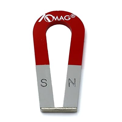 AOMAG Large 4 Red Silver Horseshoe Alnico Magnets