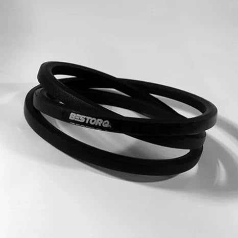 BESTORQ CC128 Rubber V-Belt, Wrapped/Hex, Black, 132" Length x 0.88" Width x 0.68" Height