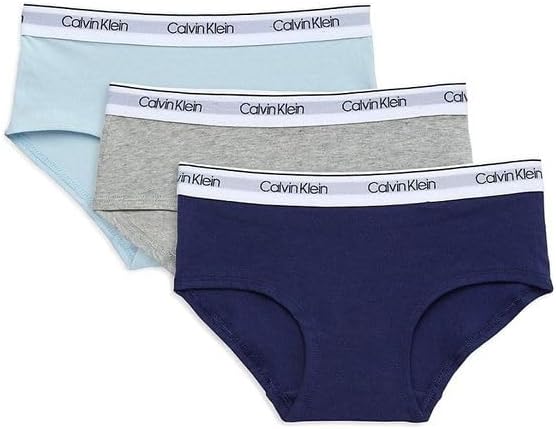 Calvin Klein Girls' Modern Cotton Hipster Underwear 2-pack