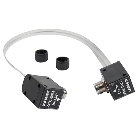 Comet CTC-50M Window Feed-Thru Jumpers RG-58 Coaxial Cable 50 Ohm 3 Feet with SO-239 Connectors for Mobile and Base Station Antennas