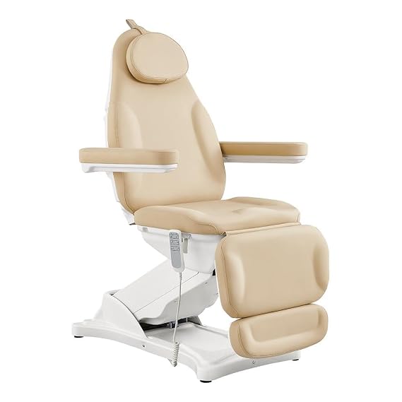 Dir Medical Spa Chair Full Electrical Facial Beauty Spa Bed with 3 Motor Tattoo Medical Podiatry Chair Bellucci in Beige