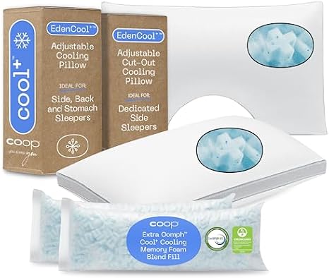 Coop Home Goods Cool+ Cut-Out Pillow and Cool+ Pillow Queen Bundle