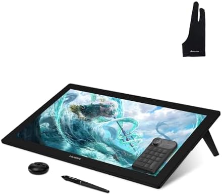 HUION Kamvas Pro 24 4K UHD Drawing Tablet with Screen and Palm Rejection Artist Glove
