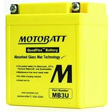MotoBatt MB3U (12V 3.8 Amp) 40CCA Factory Activated QuadFlex AGM Battery