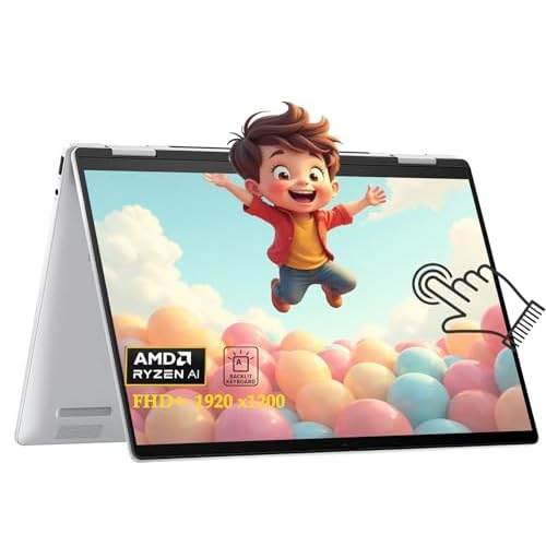 HP Envy X360 Laptop 14 2 in 1 FHD IPS Touchscreen AI Laptops, AMD Ryzen 5 8640HS Beats i7-1255u Up to 4.9GHz, 16GB RAM 512GB SSD, Backlit Kb, WiFi 6E, Win 11BWE Accessories