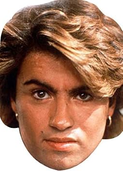 FoxyPrinting Wham Celebrity Cardboard Party Face Mask Fancy Dress