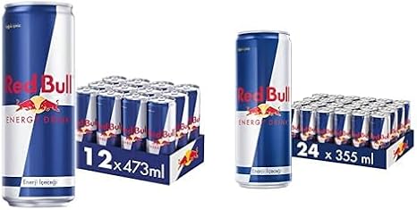 Red Bull enerji içeceği seti (473 ml x 12 ve 355 ml x 24)