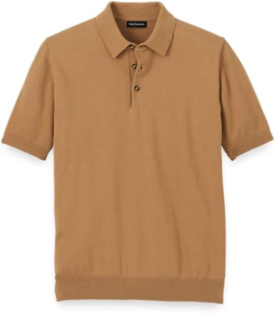 Paul Fredrick Men's Supima Cotton Three Button Polo