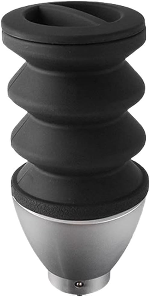 Single Dose Coffee Bean Grinder for Hopper with Bellows Designed to Deliver Consistent Coffee Grounds and Easy Removal (Silver)