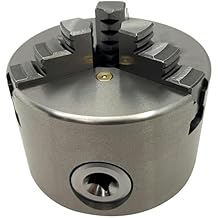 3-Jaw Wood Lathe Chuck 2.17 Inch Self Centering Lathe Chuck K11-80 for Drilling Milling Machine
