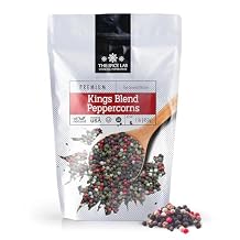 The Spice Lab Rainbow Peppercorns - Mixed Peppercorns Whole 1 Pound Resealable Bag - Kings Peppercorn Medley - All Natural OU Kosher Gluten Free - Rainbow Peppercorns For Grinder Refill