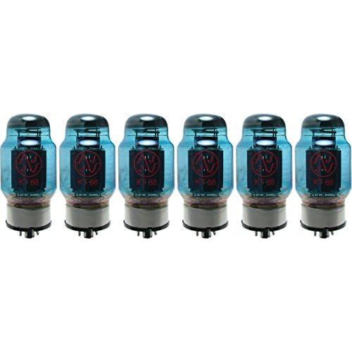 JJ KT88 Blue Glass Vacuum Tube, Apex Matched Sextet