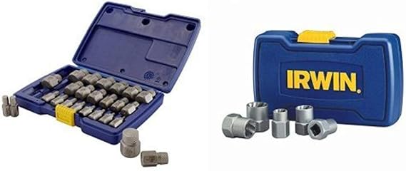 IRWIN 25-Piece Hex Head Multi-Spline Extractor Set with 5-Piece Bolt-Grip Extractor Base Bundle