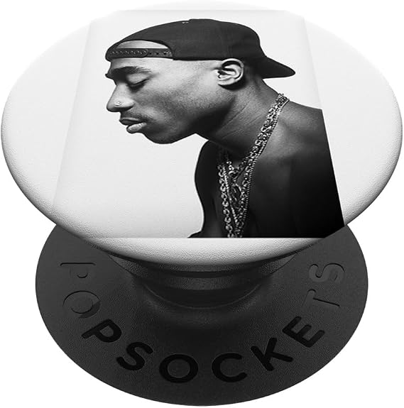 Tupac Profile White PopSockets Adhesive PopGrip