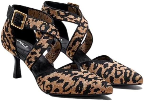 VIVAIA Anabelle Pointed-Toe Cross-Strap Stilettos