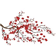 Crearreda CR-58105 Ramage Wall Decals, Red