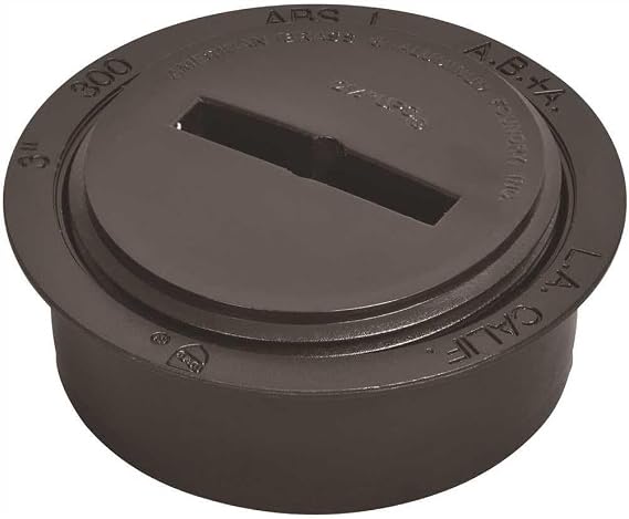 Dwv Abs Snap In Cleanout With Plug 3"