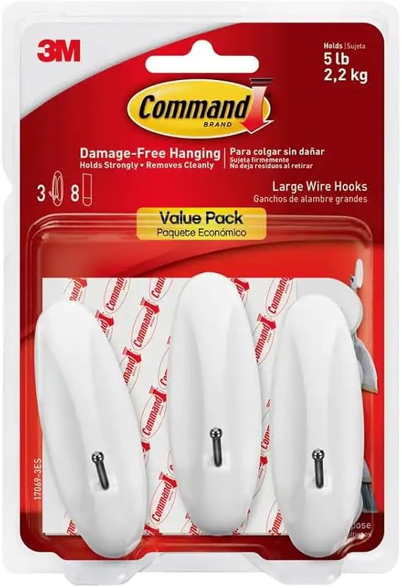 Command Large Wire Hook, 3/Pack (17069-3ES)