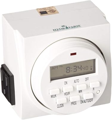 Autopilot Dual Outlet 7-Day Grounded Digital Programmable Timer, 1725W, 15A, 1 Minute OnOff