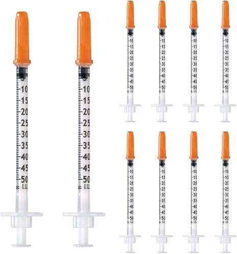 Pack of 100 0.5 ml/cc Plastic Tube 29G (0.33 x 12.7 mm) Multi-Purpose Measuring Tools Individually Packed (29G 1/2 Inch)