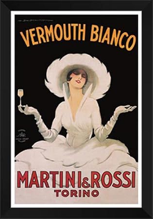Martini And Rossi 28x40 Framed Art Print.