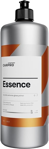 CARPRO Essence: EXTREME Gloss Primer - SiO2 Protection, Nano-Tech Quartz, Remove Swirls & Build Clear Coat Thicker, Primes Surface for CQUARTZ or Reload, High Gloss Durable Resins - Liter (34oz)