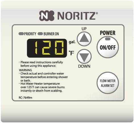 Noritz RC-7651M Remote Controller for Tankless Heaters