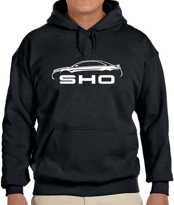 Maddmax Car Art 2010-19 Ford Taurus SHO Classic Outline Design Hoodie Fleece Sweatshirt